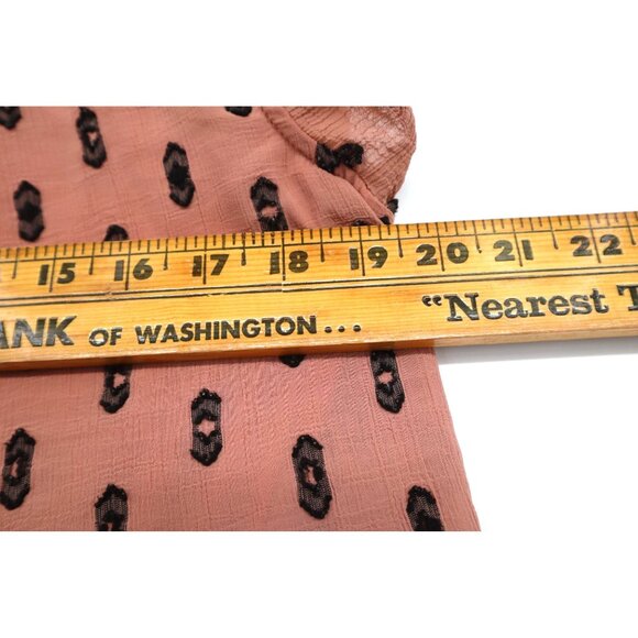 Moon River Womens Boho Tiered Ruffle Sleeve Dress L Textured Cottagecore Summer - Picture 4 of 11